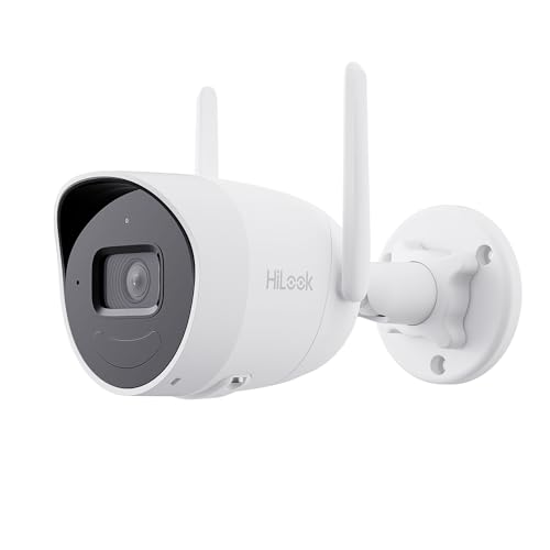 HiLook by HIKVISION Außenkamera WLAN, Smart-Kamera mit Bewegungsmelder, Outdoor, intelligente Erkennung, Nachtsicht, 2-Wege-Kommunikation