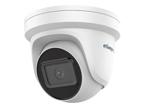 EtiamPro Dome IP-Netzwerkkamera, Überwachungskamera, 4 MP, IR-LEDs, Nachtsicht 30 m, Varifokalobjektiv, WDR-Technologie, PoE-Funktion, App Guarding