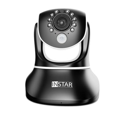 INSTAR IN-8415 2K+ schwarz - LAN/PoE/WLAN Überwachungskamera mit KI (AI) - steuerbare IP Kamera - WPA3-2,4 und 5Ghz WiFi - Verwendung im Innenbereich