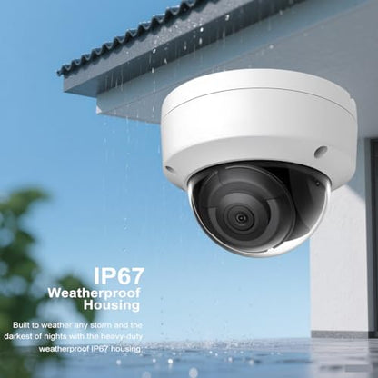 DS-2CD2183G2-I 4K 8MP AcuSense Vandal Fixed Dome POE IP Kamera Outdoor, 2,8 mm Weitwinkel, 3-Achsen, WDR, IP67, IK10
